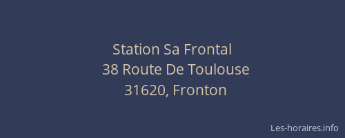 Station Sa Frontal
