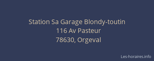 Station Sa Garage Blondy-toutin