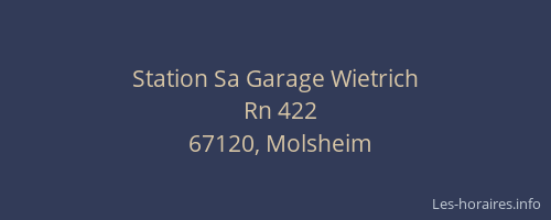 Station Sa Garage Wietrich