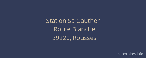 Station Sa Gauther