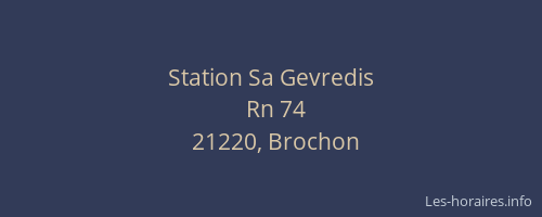 Station Sa Gevredis