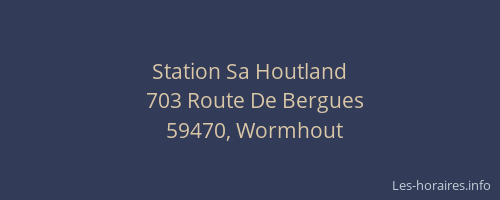 Station Sa Houtland