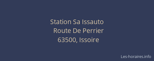 Station Sa Issauto
