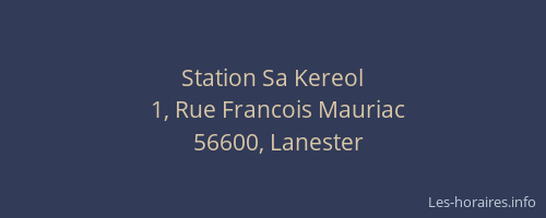 Station Sa Kereol