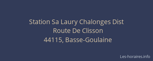 Station Sa Laury Chalonges Dist