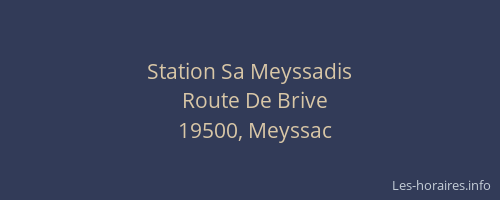 Station Sa Meyssadis
