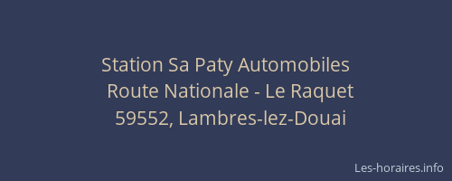 Station Sa Paty Automobiles
