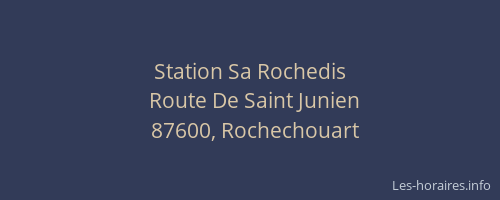 Station Sa Rochedis