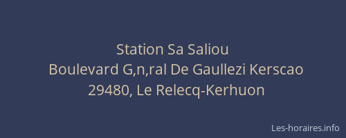 Station Sa Saliou