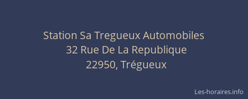 Station Sa Tregueux Automobiles