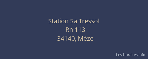 Station Sa Tressol