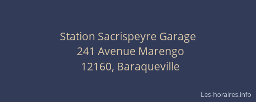 Station Sacrispeyre Garage