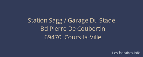 Station Sagg / Garage Du Stade