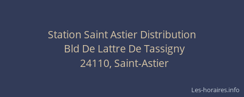 Station Saint Astier Distribution