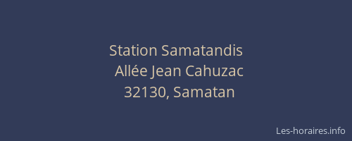 Station Samatandis