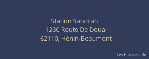 Station Sandrah