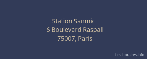 Station Sanmic