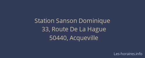 Station Sanson Dominique