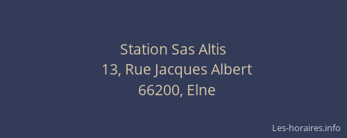 Station Sas Altis