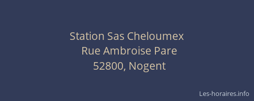 Station Sas Cheloumex