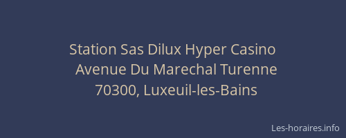 Station Sas Dilux Hyper Casino