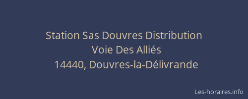 Station Sas Douvres Distribution