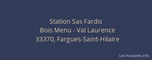 Station Sas Fardis