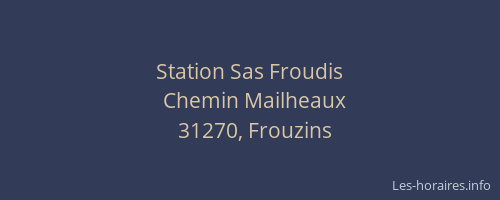 Station Sas Froudis