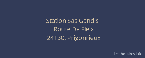 Station Sas Gandis