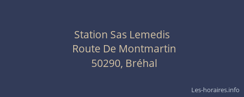 Station Sas Lemedis