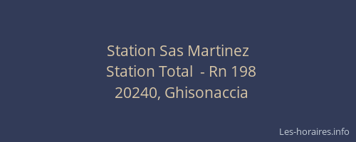 Station Sas Martinez