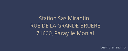 Station Sas Mirantin