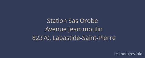 Station Sas Orobe