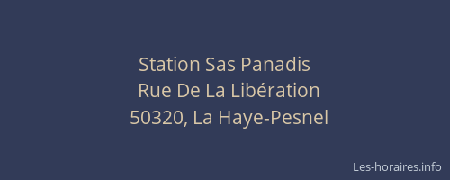 Station Sas Panadis