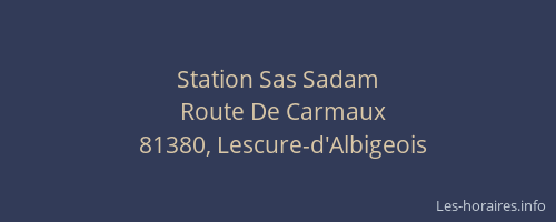 Station Sas Sadam