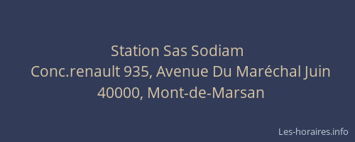 Station Sas Sodiam