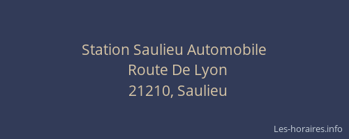 Station Saulieu Automobile