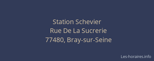 Station Schevier