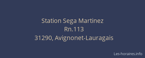 Station Sega Martinez