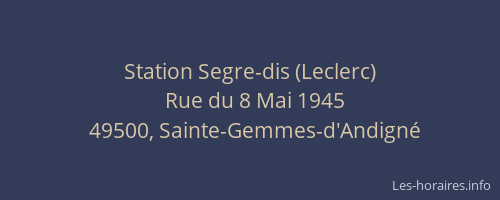 Station Segre-dis (Leclerc)