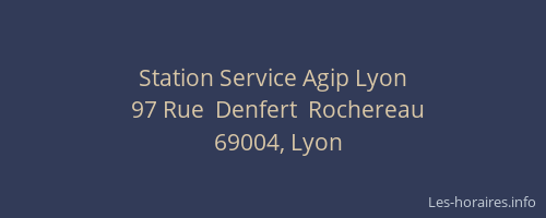 Station Service Agip Lyon