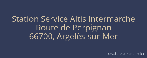Station Service Altis Intermarché