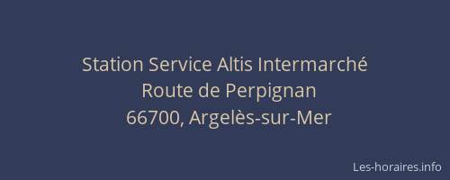 Station Service Altis Intermarché
