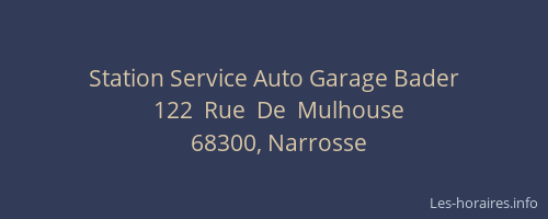 Station Service Auto Garage Bader