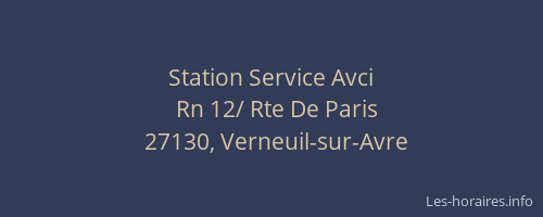 Station Service Avci
