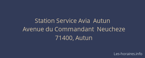 Station Service Avia  Autun