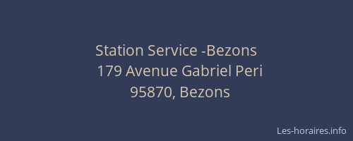 Station Service -Bezons