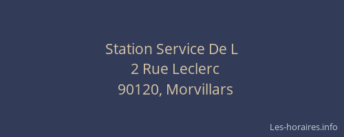 Station Service De L