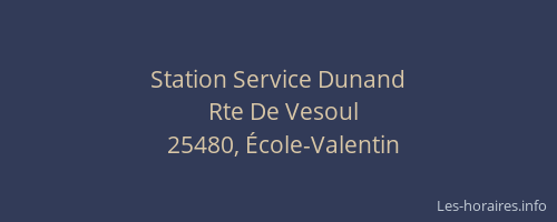 Station Service Dunand