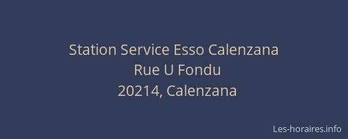 Station Service Esso Calenzana